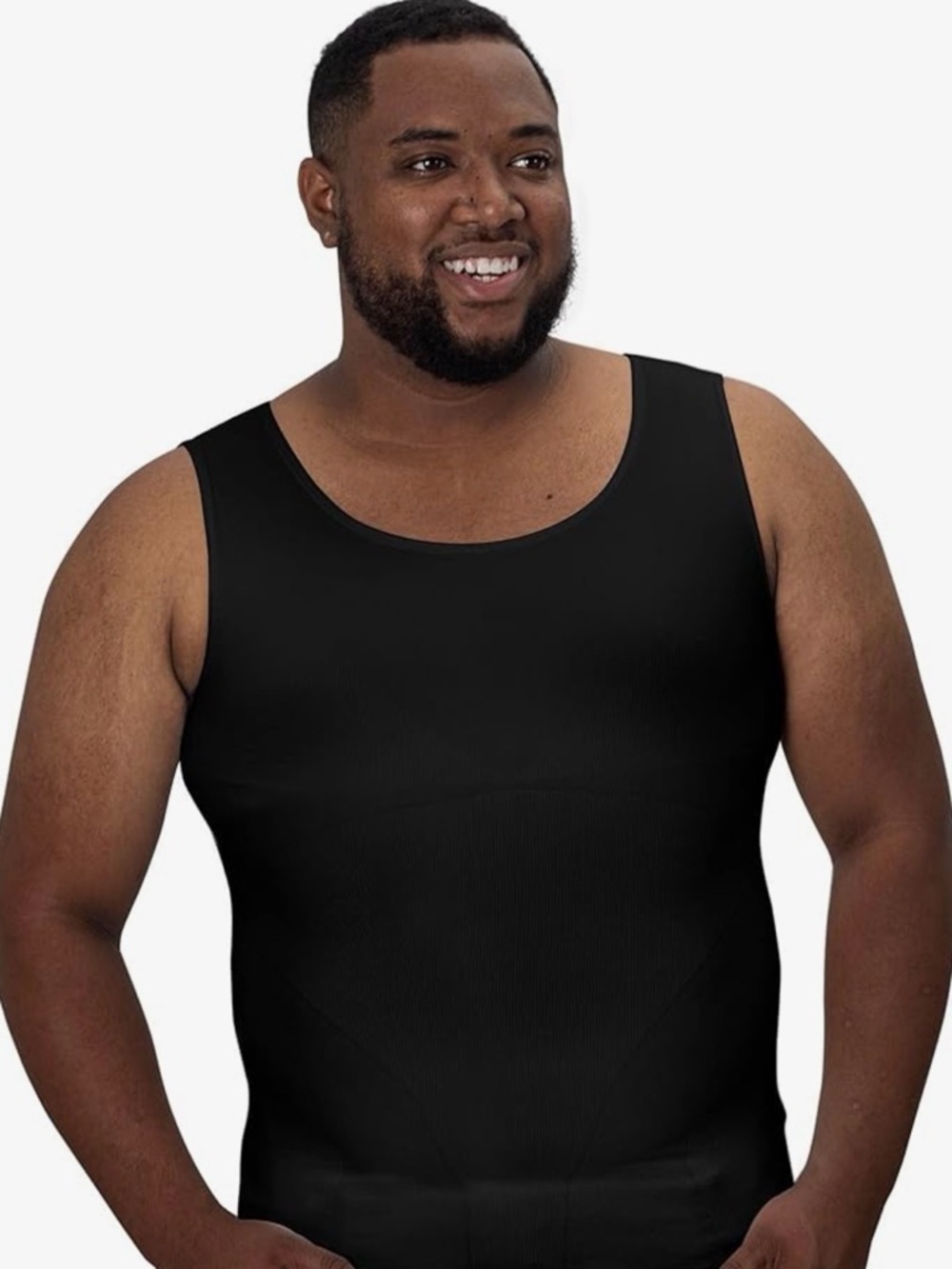 Men's Black Support Tank Top